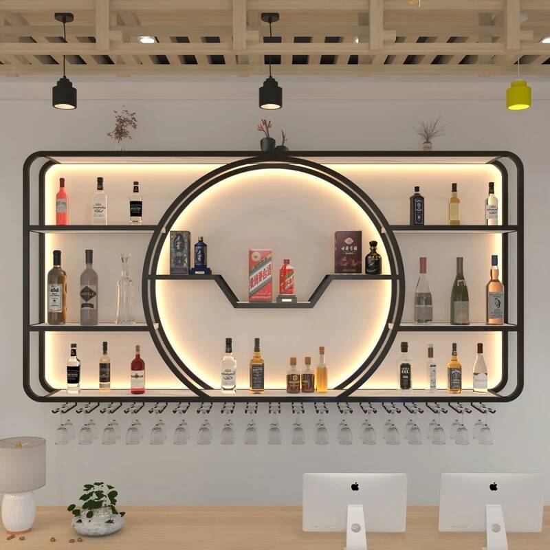 Home Bar Shelves - Szafka na wino do klubu nocnego,