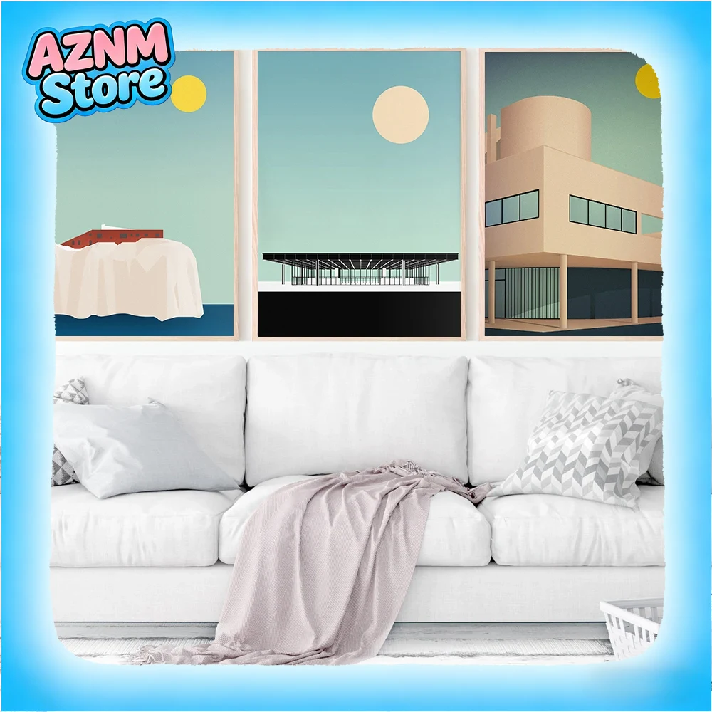 Home Barcelona - 1 szt. bezramowa, nowoczesna, minimalistyczna grafika