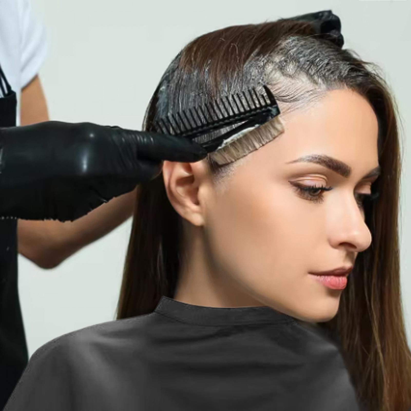 Home Barber - Czarna Krótka Kwadratowa Wodoodporna Peleryna Fryzjerska