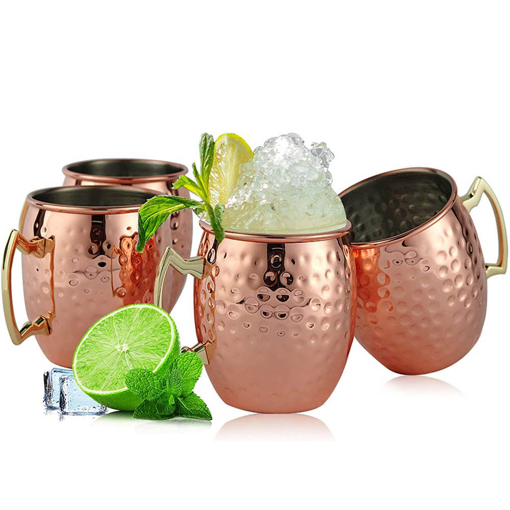 Mule Copper Mug - 2 sztuk 100% ręcznie robione 18oz