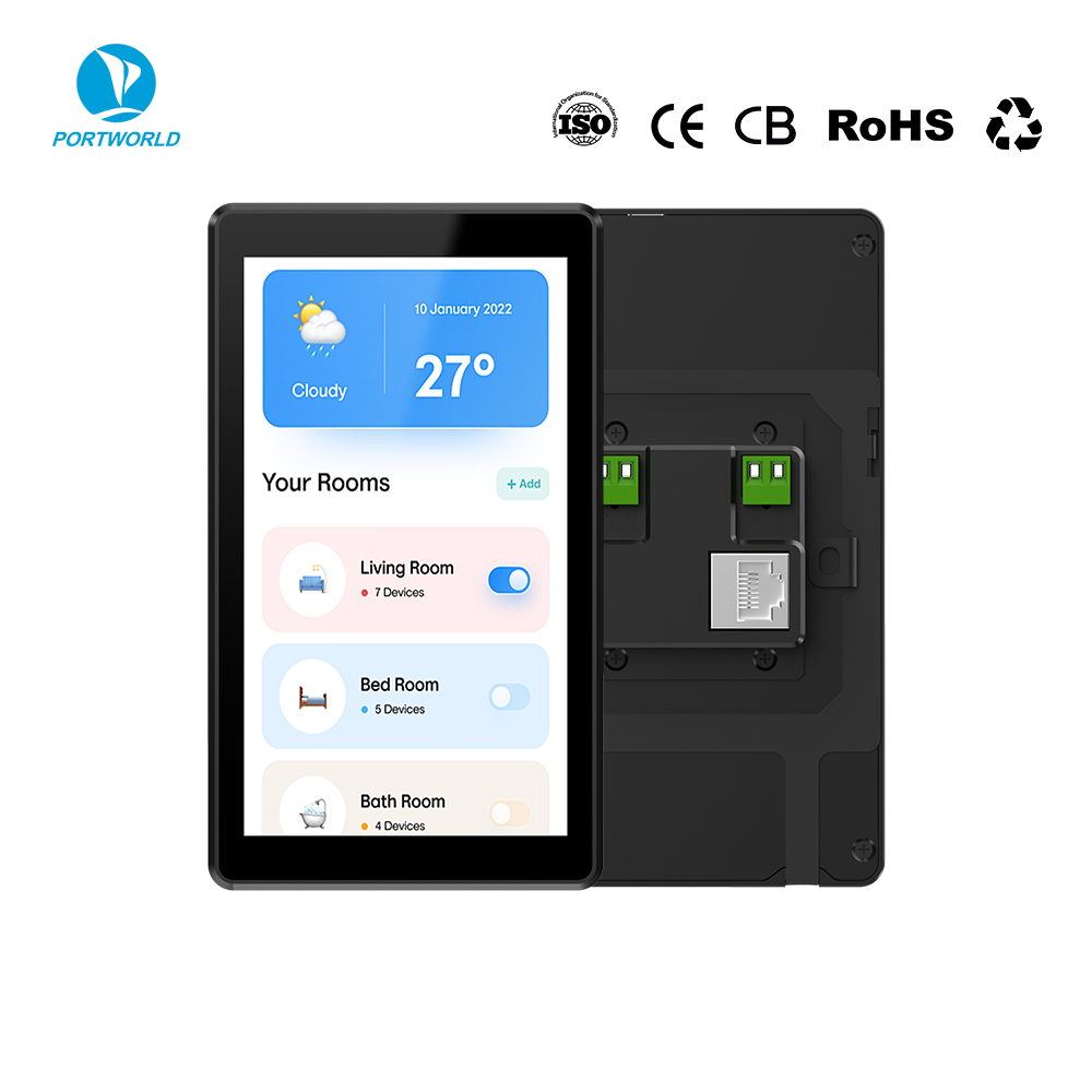 Home Bar Android - Panel dotykowy Sunworld z metalową ramką,