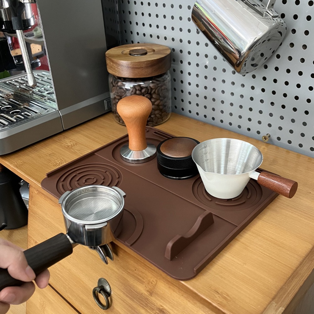 Home Bar Supplies - Silikonowa mata do ubijania kawy, antypoślizgowa