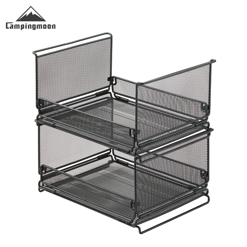 Home Bar Shelves - CAMPINGMOON CK-23BK Składana Półpoliczkowa Siatka do