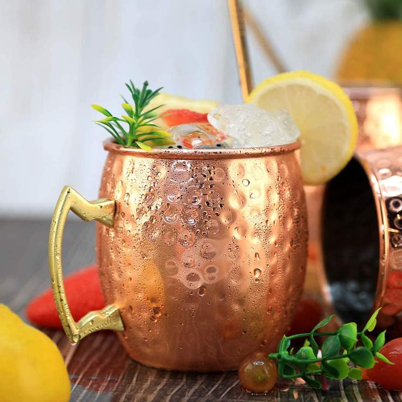 Mule Copper Mug - Kubek Mule ze Stali Nierdzewnej, Młotkowana