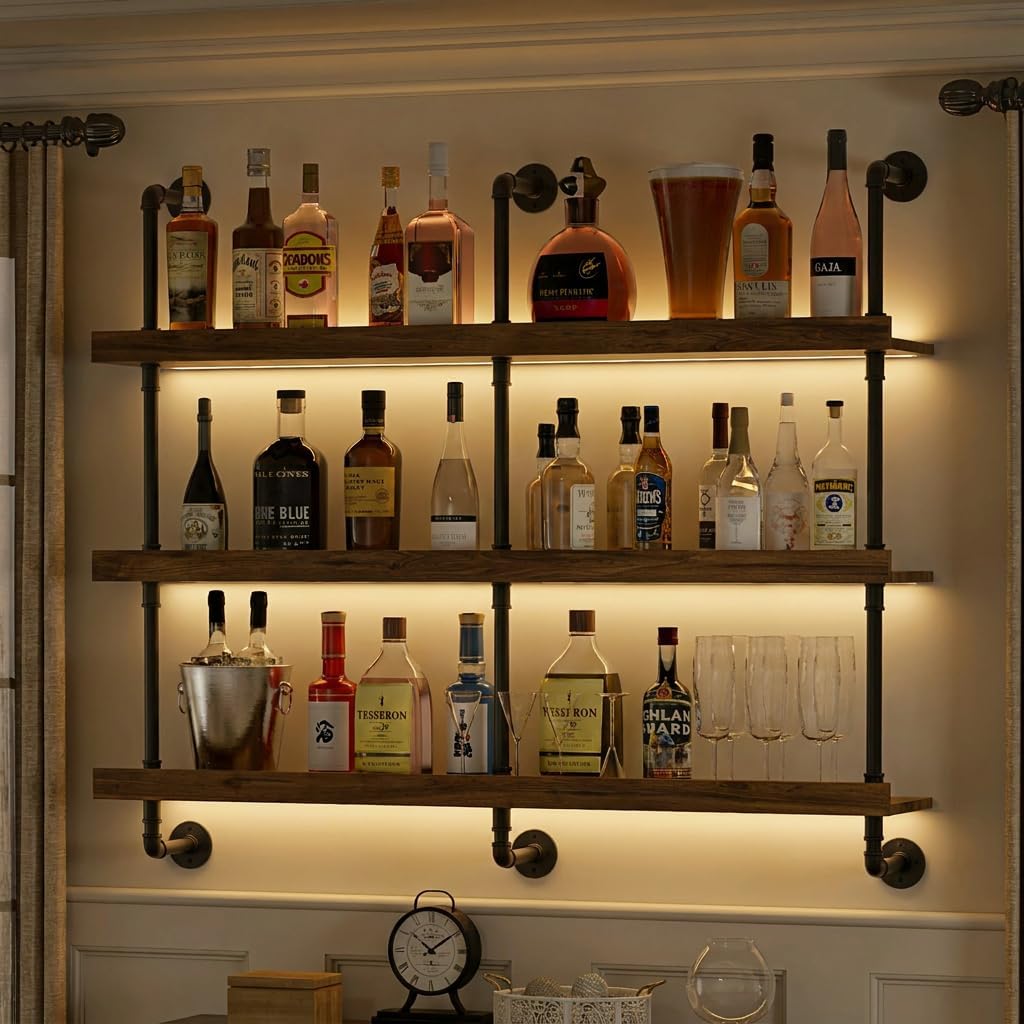 Home Bar Shelves - Półka na wino do montażu na