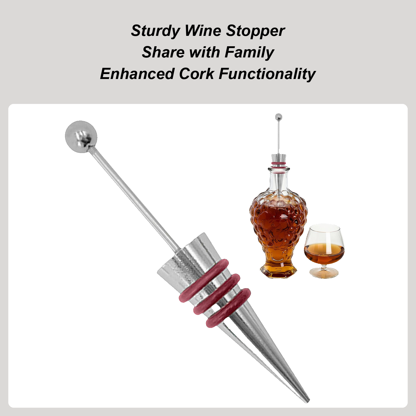 Home Bar Supplies - Korek do wina ze stopu i
