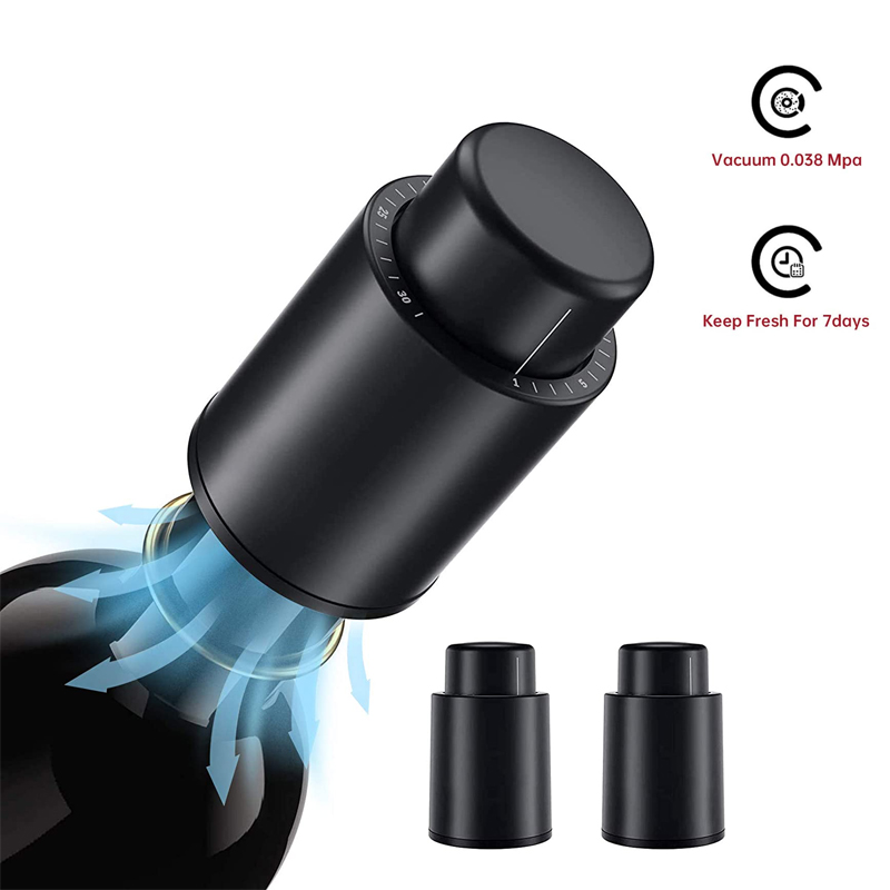 Wine Preservation Pump - LMETJMA Korki do butelek wina wielokrotnego