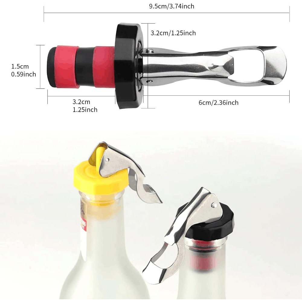 6 sztuk Silikonowych Zatyczek  – Wine Preservation Pump recenzja i cena
