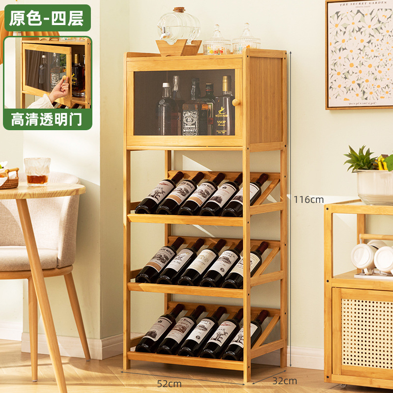 Stojak na wino z litego bambus – Home Bar Shelves recenzja i cena