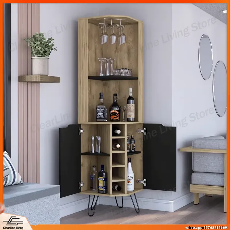 Narożna szafka barowa z 6 wbud – Home Bar Shelves recenzja i cena