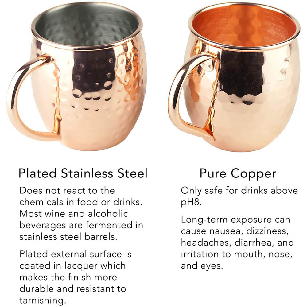 2 sztuk 100% ręcznie robione 1 – Mule Copper Mug recenzja i cena