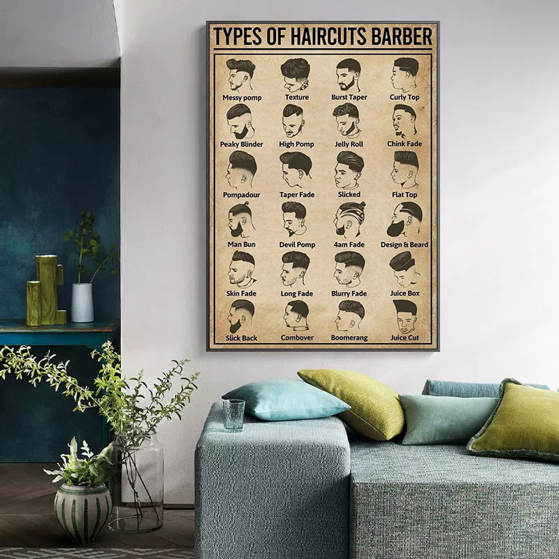 Bezramowy, retro plakat fryzje – Home Barber recenzja i cena