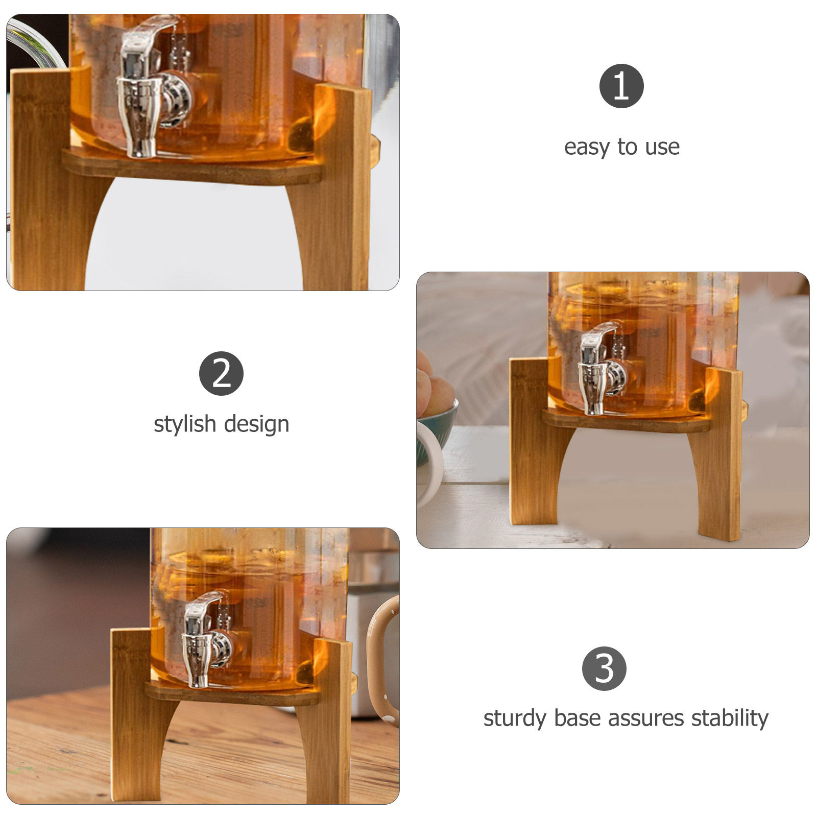 Stylowy drewniany stojak na na – Home Bar Shelves recenzja i cena