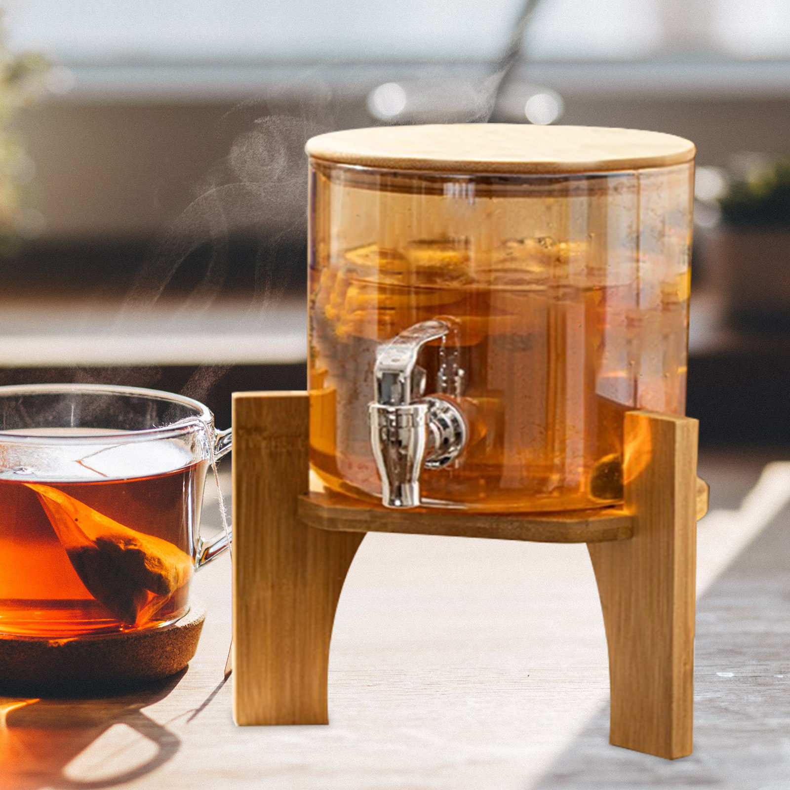 Stylowy drewniany stojak na na – Home Bar Shelves recenzja i cena