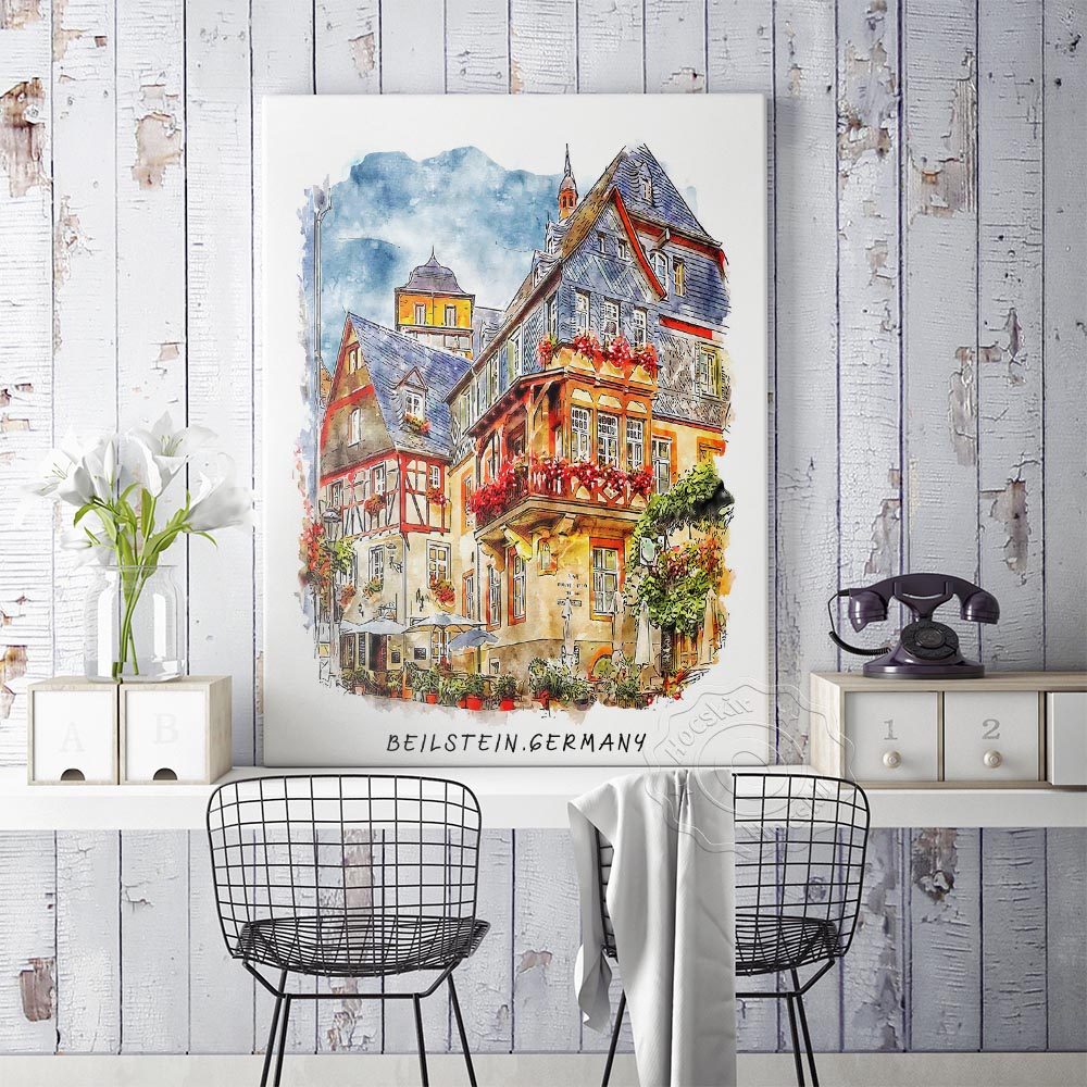 Druk akwarelowy, plakat podróż – Home Barcelona recenzja i cena