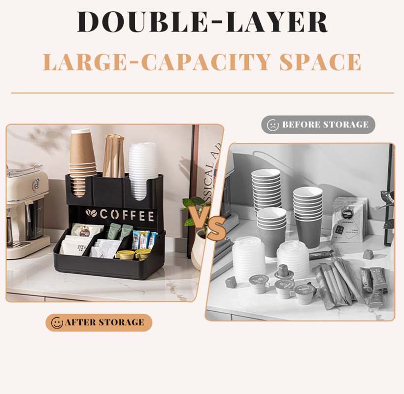 Organizer na kawę dwupoziomowy – Home Bar Setup recenzja i cena