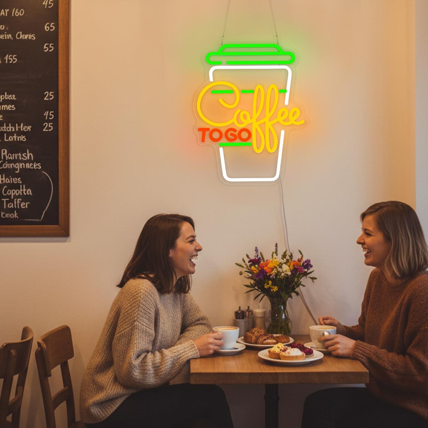 Neonowy szyld kawowy, ściemnia – Home Bar And Restaurant recenzja i cena