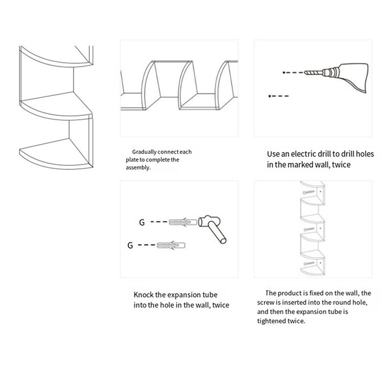 Półka narożna ABUL, narożnik b – Home Bar Shelves recenzja i cena