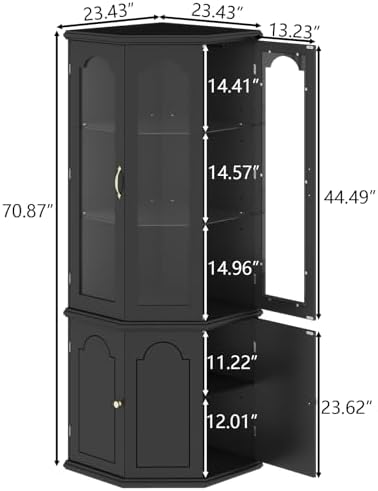 Narożna szafka barowa z oświet – Home Bar Shelves recenzja i cena