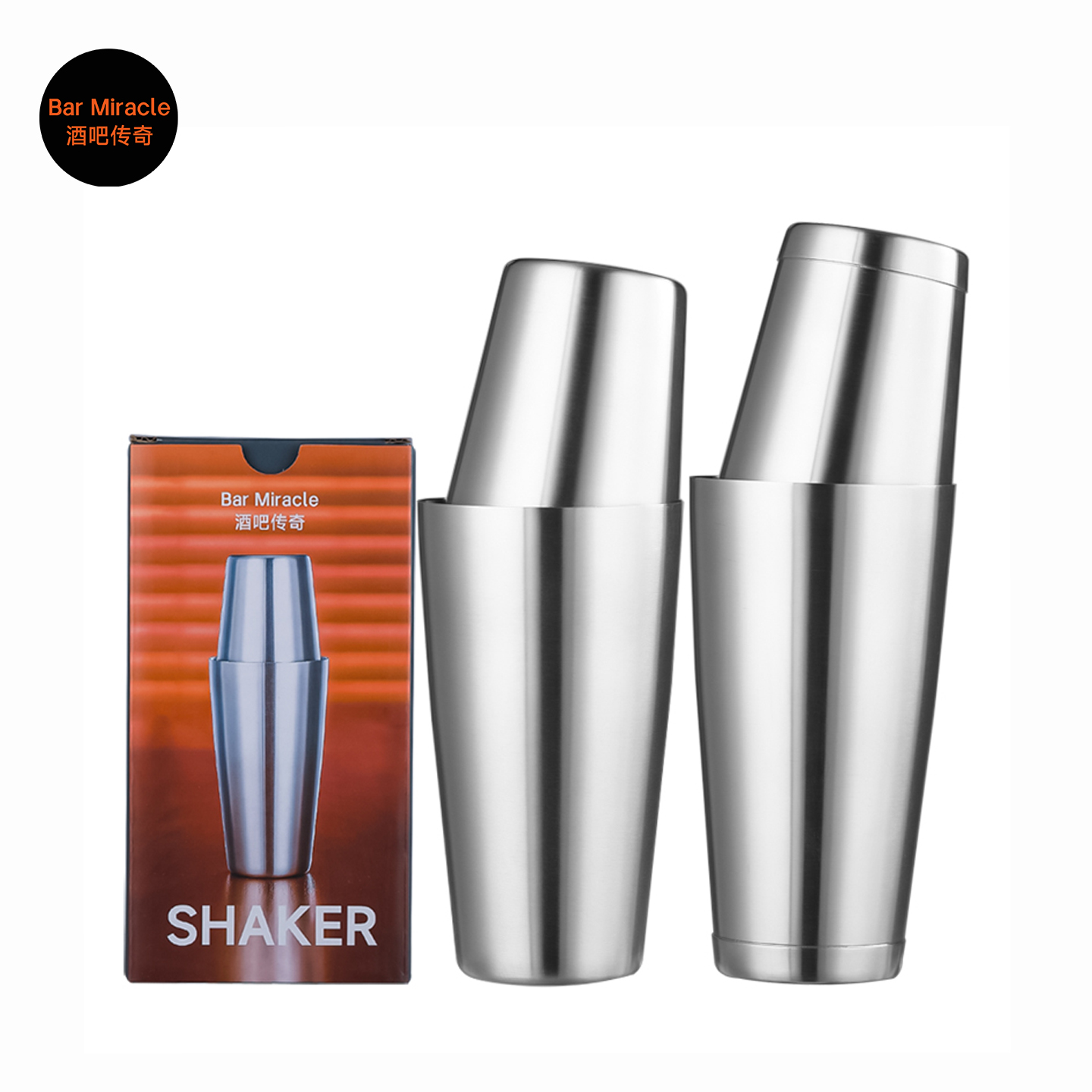 Bar Miracle 304 Stal Nierdzewn – Boston Shaker Set recenzja i cena