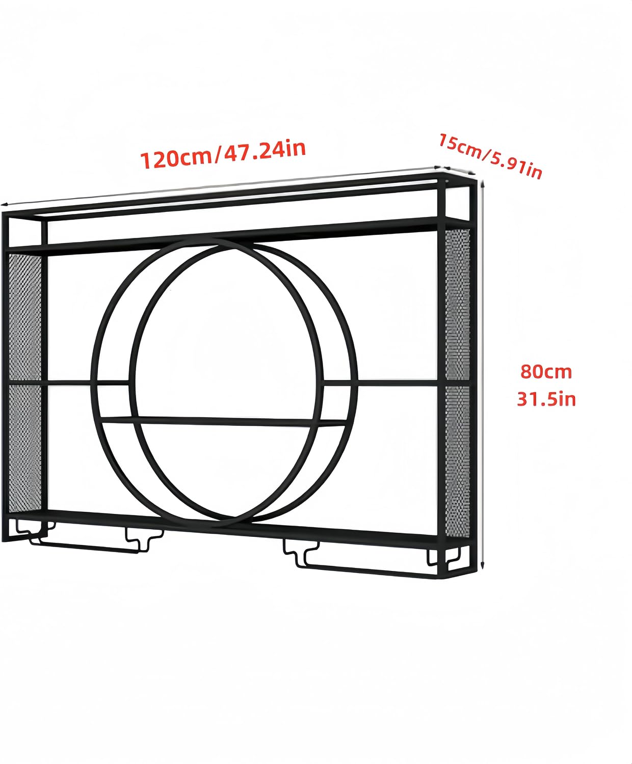 Czarna metalowa półka ścienna  – Home Bar Shelves recenzja i cena