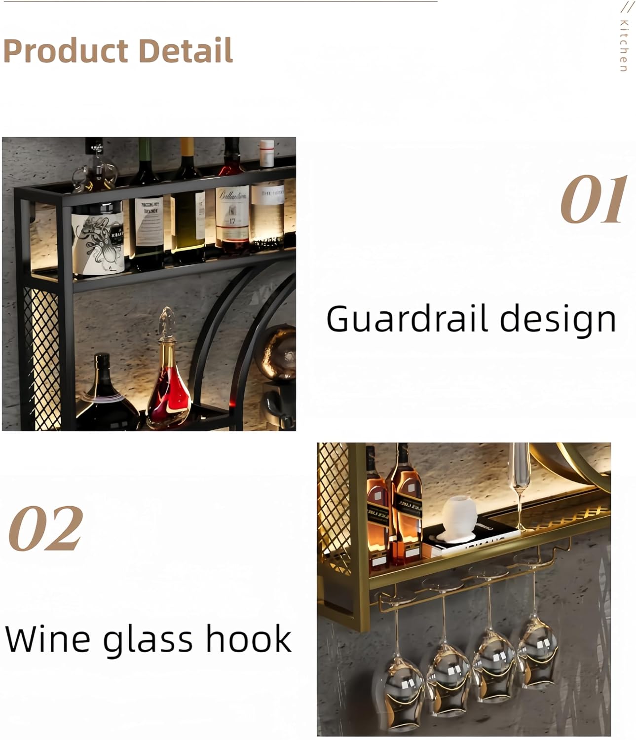 Czarna metalowa półka ścienna  – Home Bar Shelves recenzja i cena