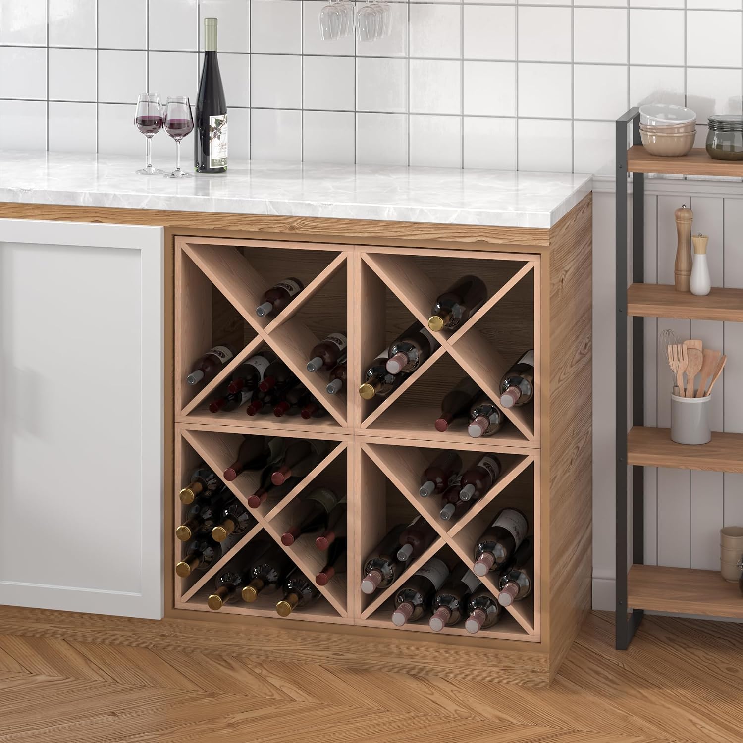 Stojak na 96 butelek wina, mod – Home Bar Shelves recenzja i cena