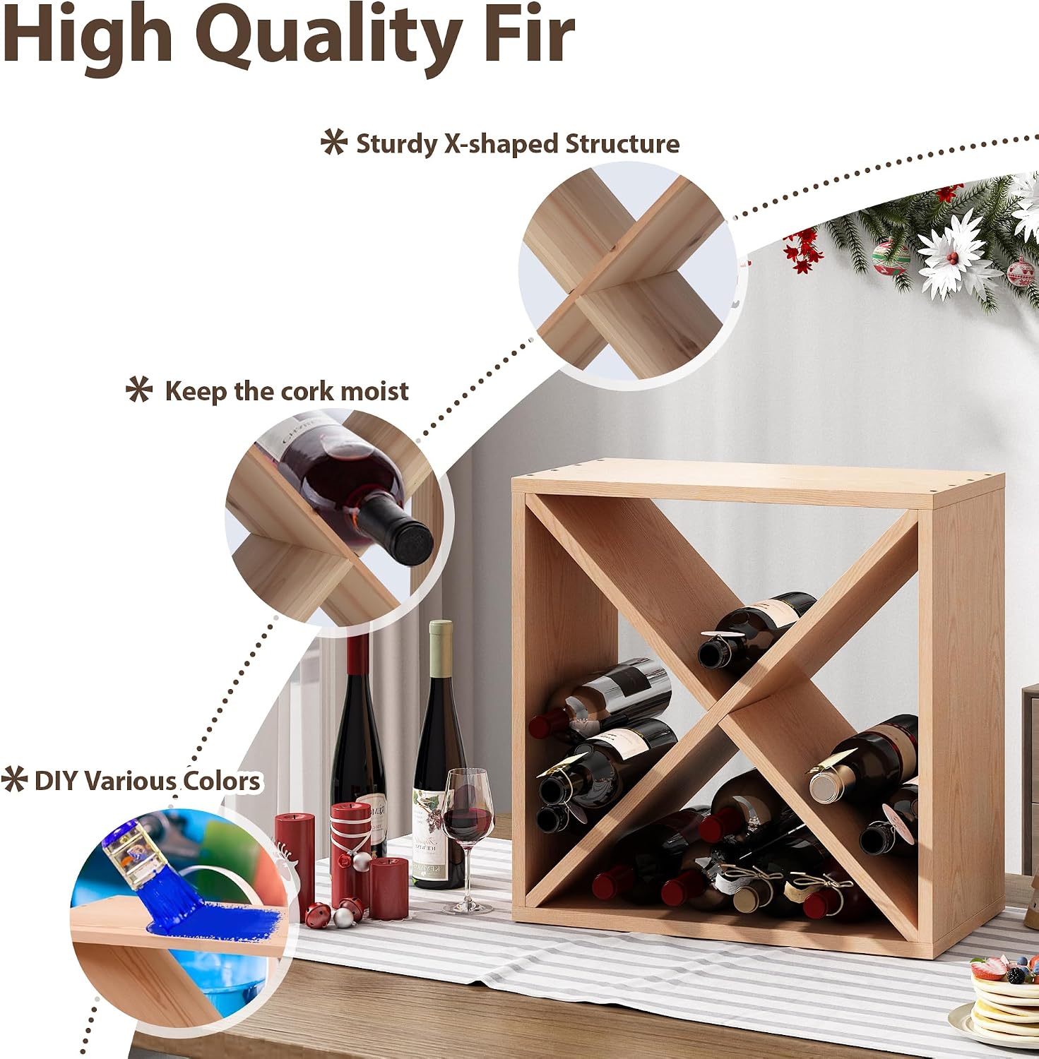 Stojak na 96 butelek wina, mod – Home Bar Shelves recenzja i cena