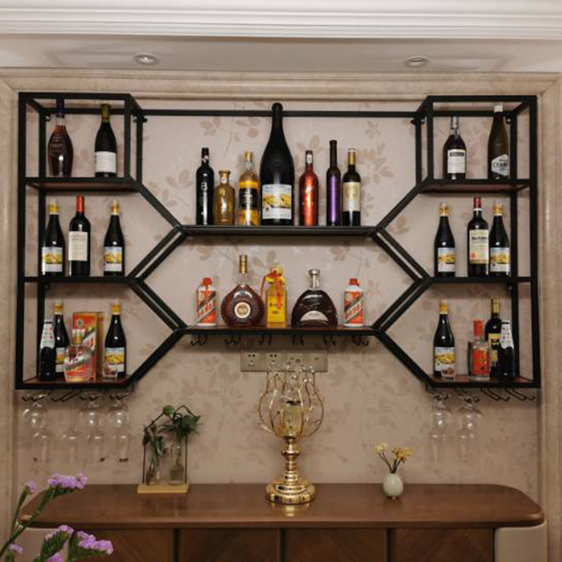 Metalowe półki Szafka na wino  – Home Bar Shelves recenzja i cena